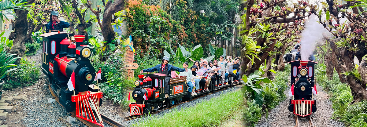 SQP Express - Serunya Keliling Taman Naik Kereta Mini