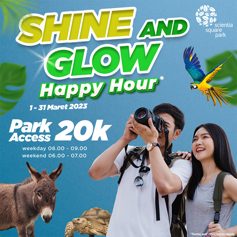 Promo Tiket Shine and Glow Happy Hour