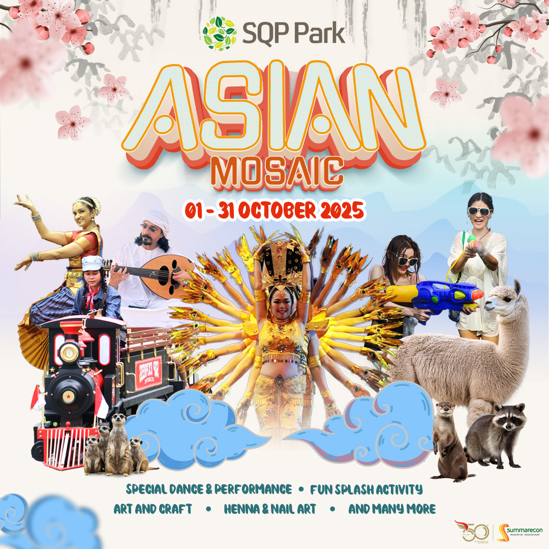 Celebrate the colors of Asia in ASIAN MOSAIC by SQP Park!