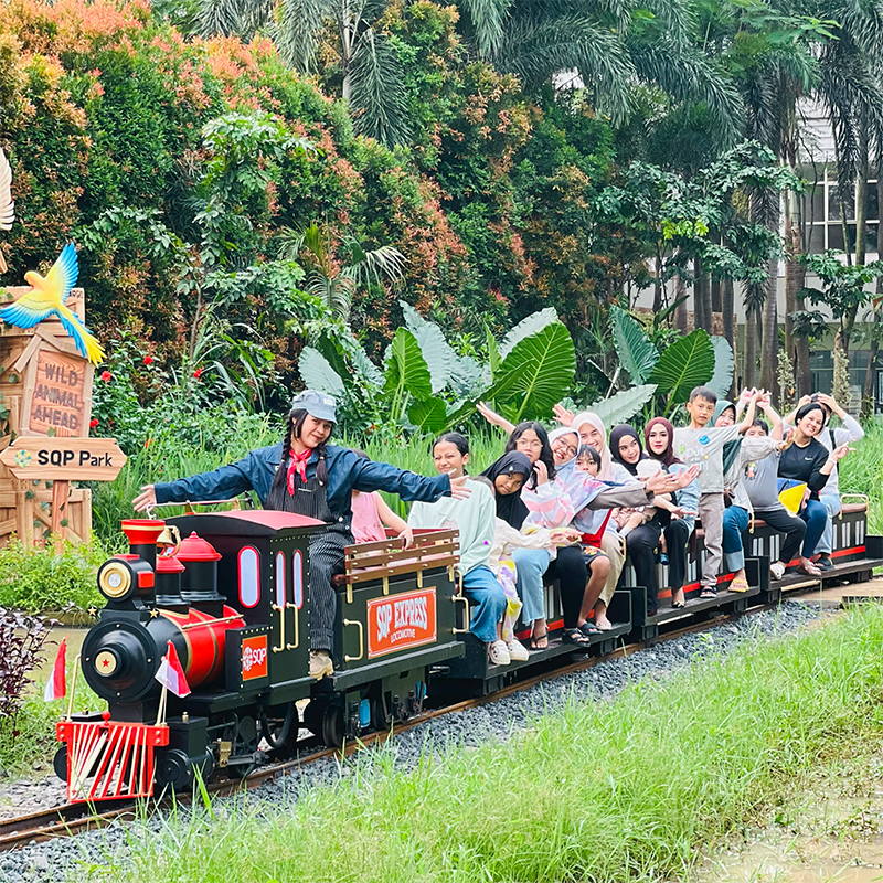 SQP Express - Serunya Keliling Taman Naik Kereta Mini