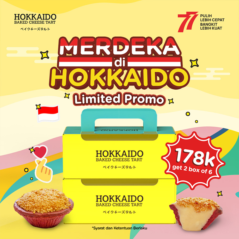 Hokkaido Baked Cheese Tart Promo Special Merdeka