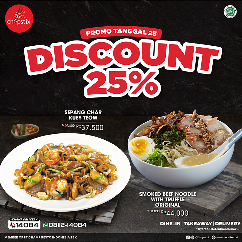 Chopstix Get Special Discount 25%
