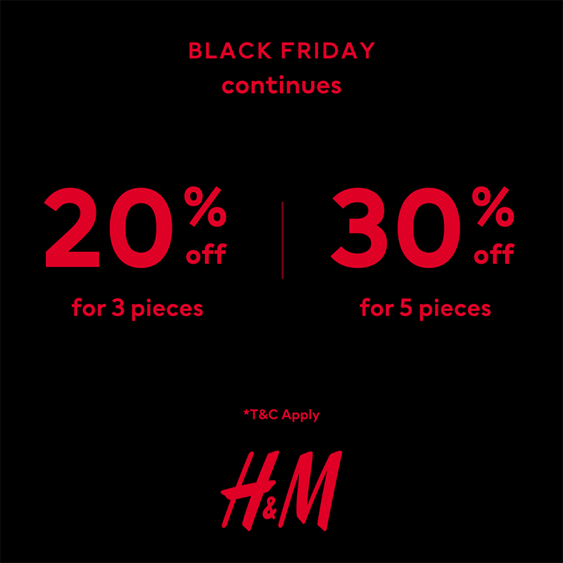 H&M Black Friday Continues