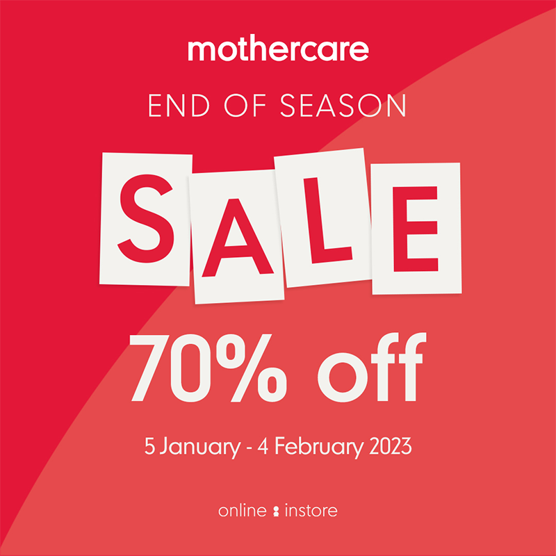 Mothercare End of Season Sale 70% Off