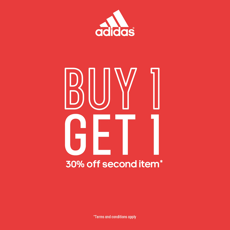 Adidas Buy 1 Get 1 30% Off Second Item