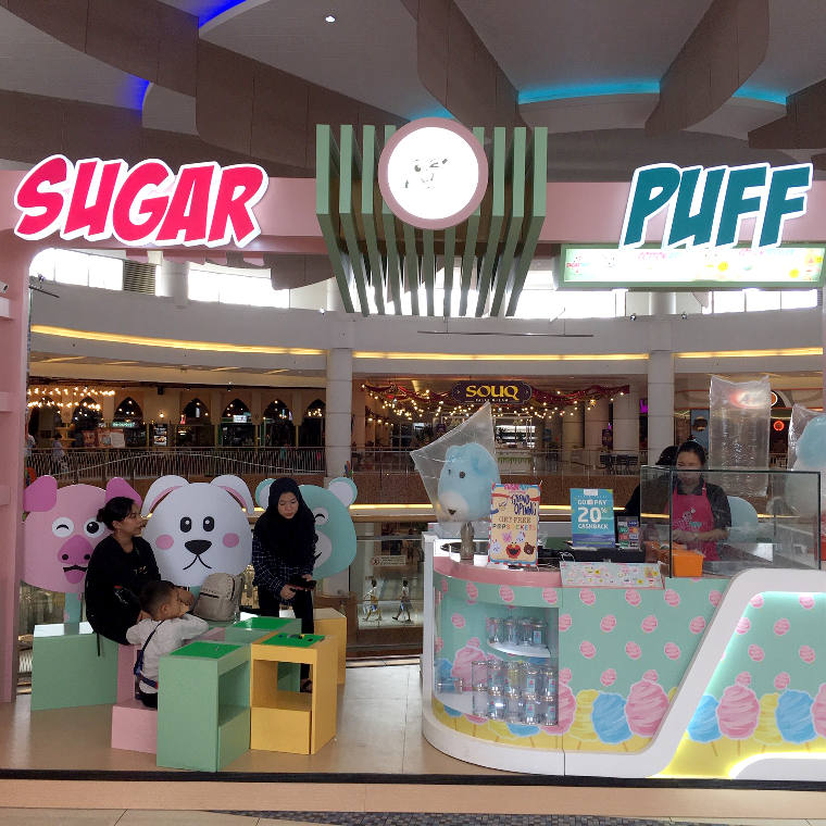 Cotton Candy Kekinian di Summarecon Mall Serpong
