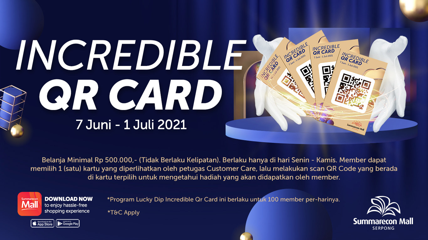 Incredible QR Card 07 Juni - 1 Juli 2021
