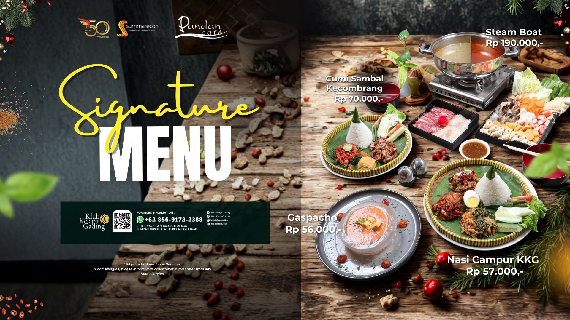 Special Menu December 2025