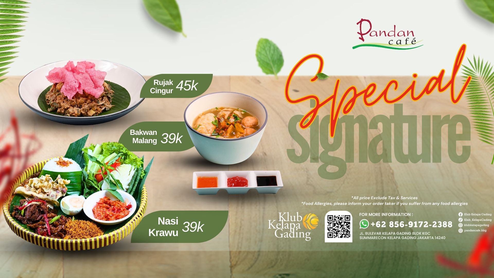 Special Menu May 2025