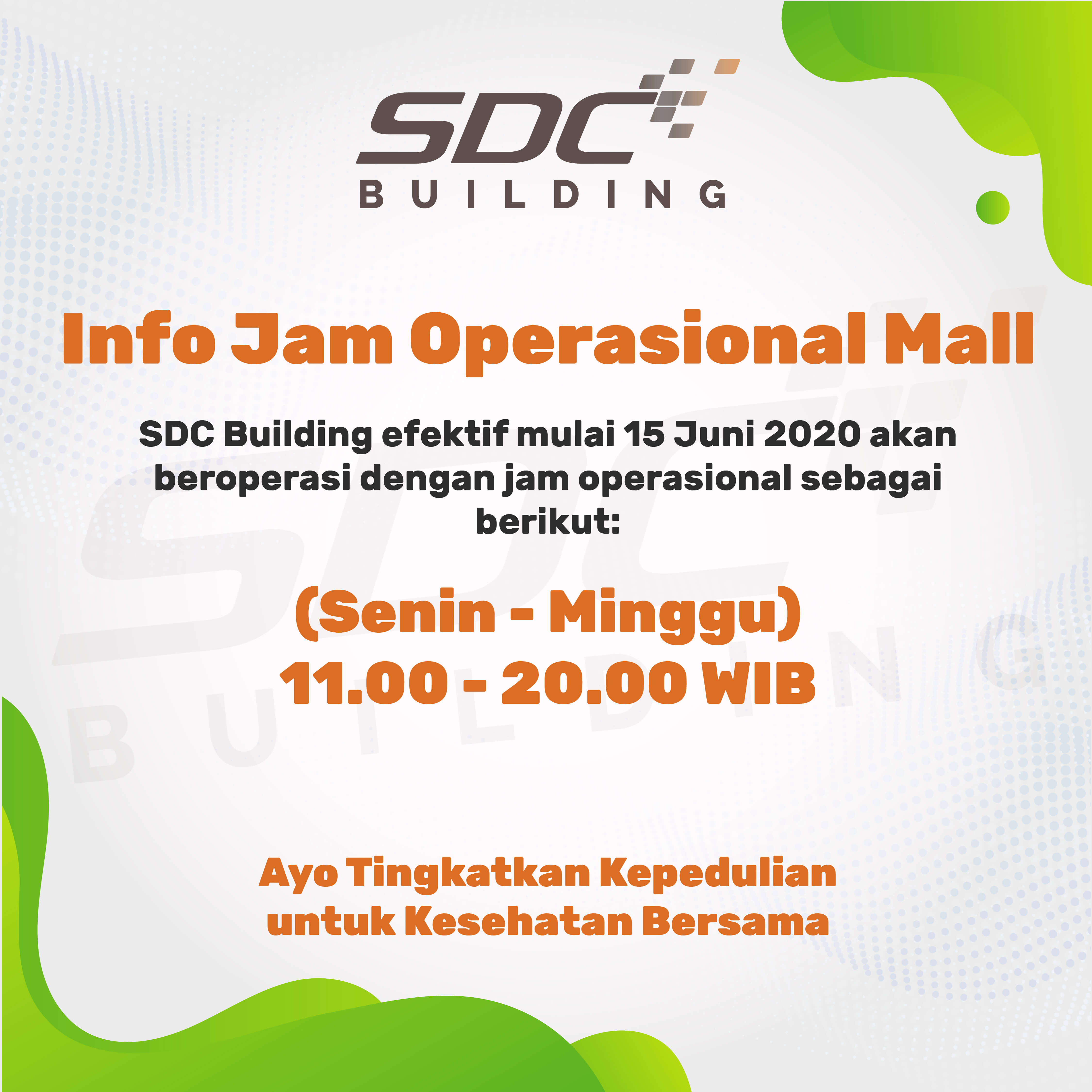 Info Jam Operasional Mall