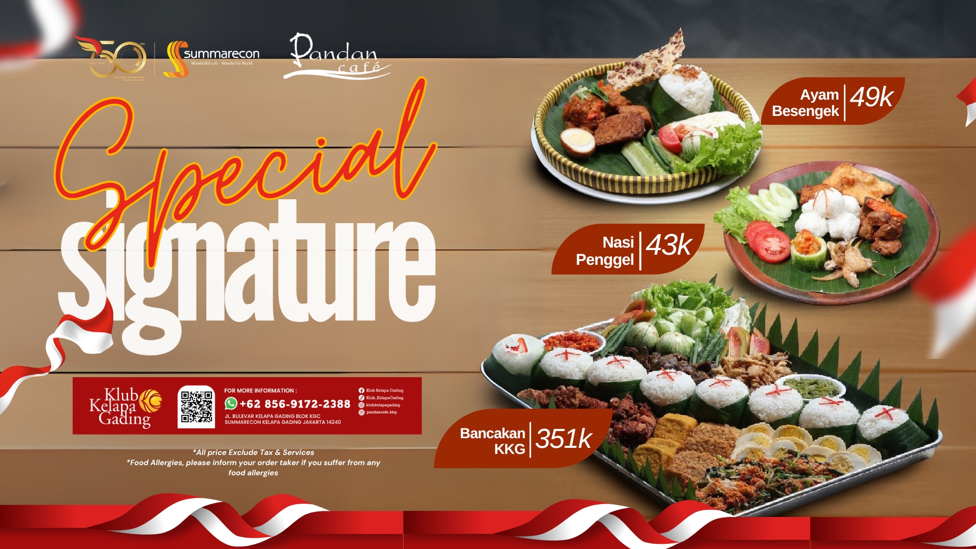 Special Menu August 2025