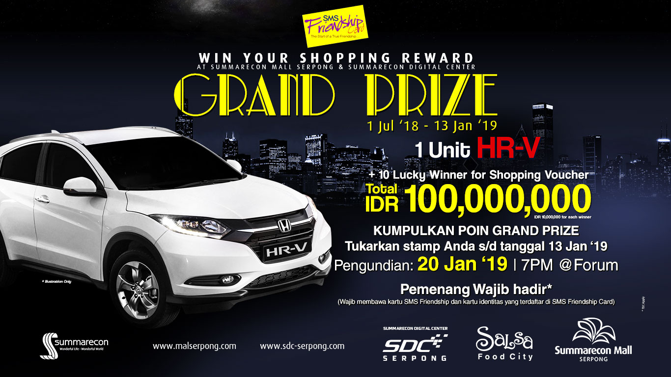 Win Grand Prize 1 Unit HR-V