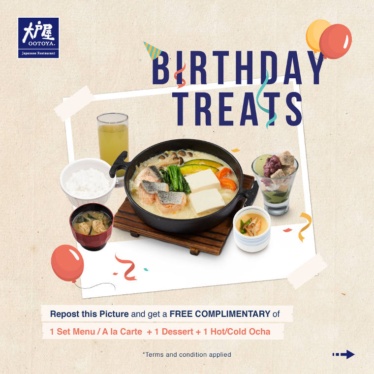 Thumb Ootoya Japanese Restaurant Birthday Treats!