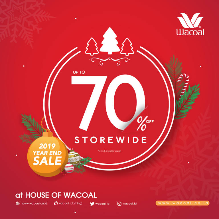 Wacoal Early Christmas Promo Up To 70%