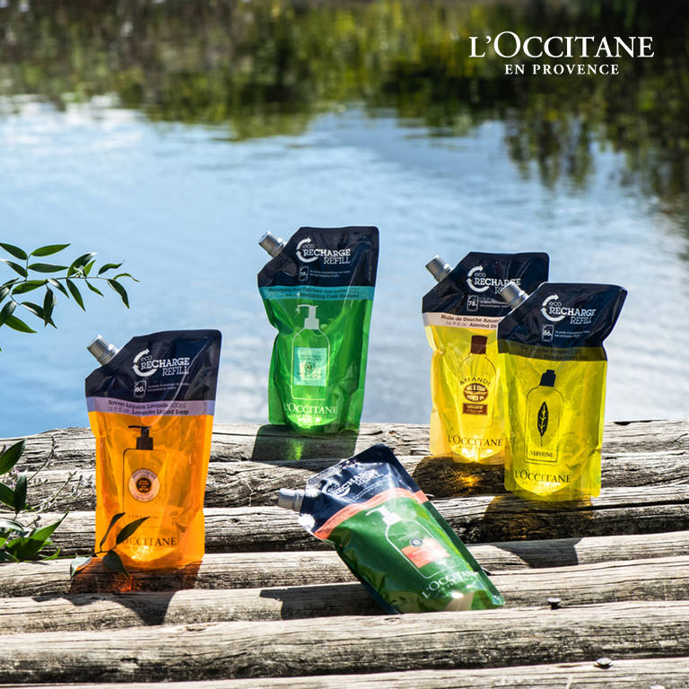 L`Occitane Bottles from 100% Recycled Plastic