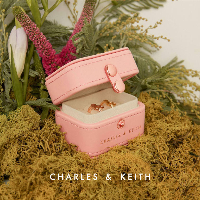 Charles and Keith Pretty Pink Ring Box