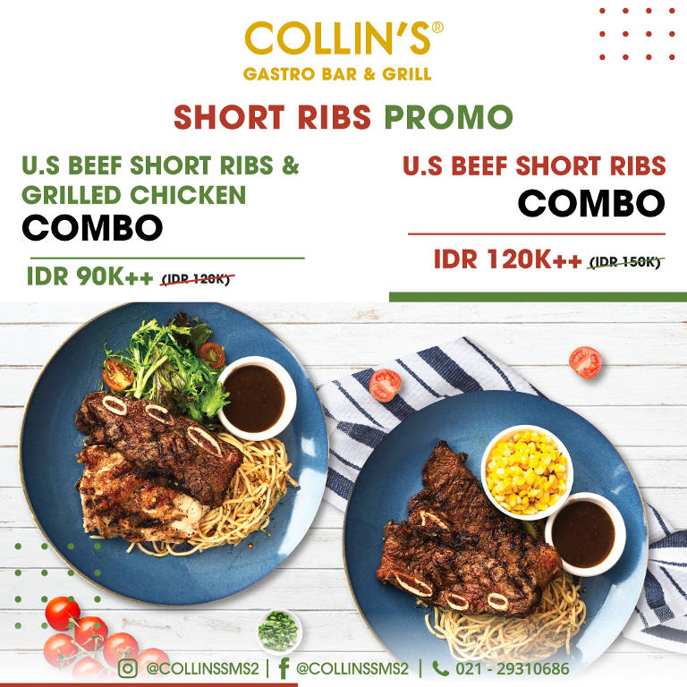 Collin`s Grill February Short Ribs Promo Deals