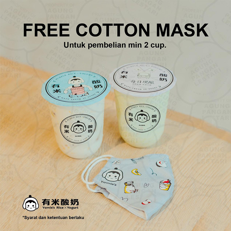 Thumb Yomie`s Rice x Yogurt FREE Cotton Mask Yomie`s!