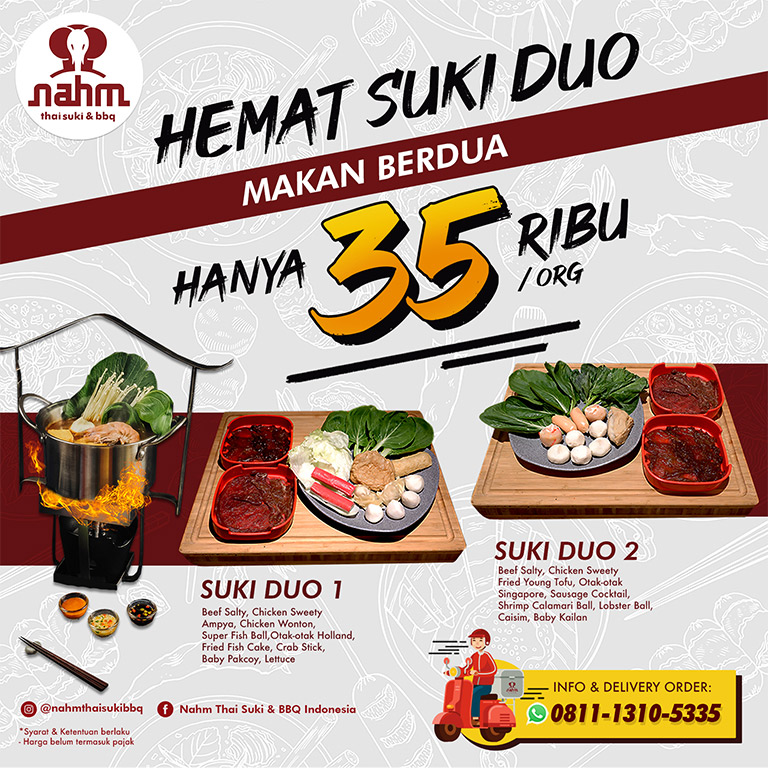 Nahm Thai Suki & BBQ Hemat Suki Duo
