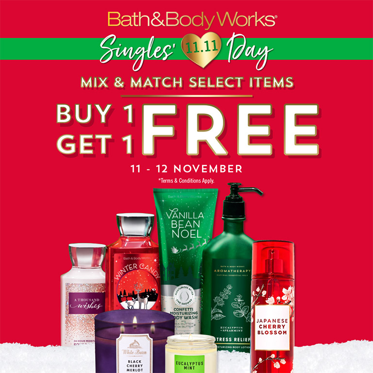 Thumb Bath & Body Works Buy 1 Get 1 Free on select items