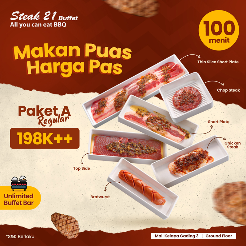 Thumb Steak21 Buffet Makan Puas Harga Pas