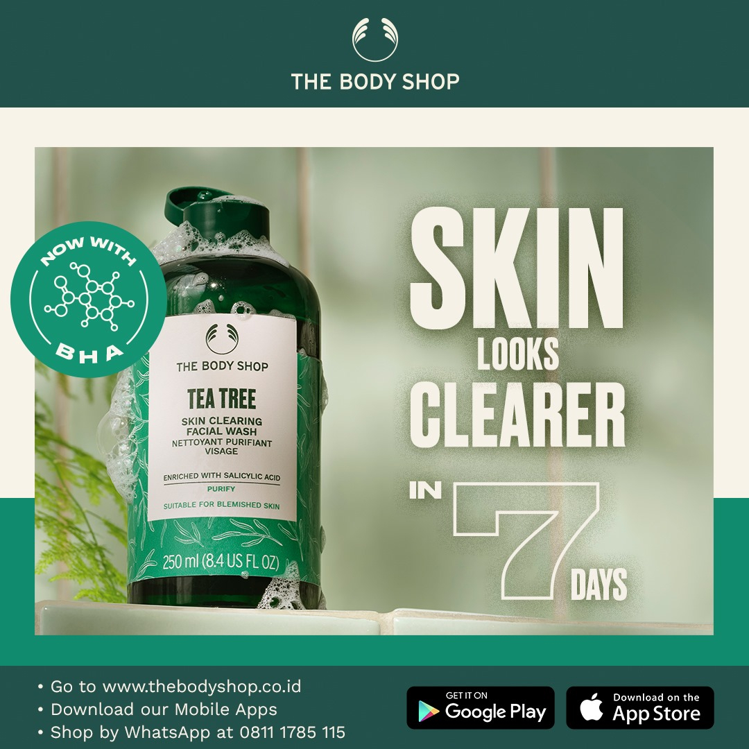 The Body Shop Skin Looks Cleaner in 7 Days
