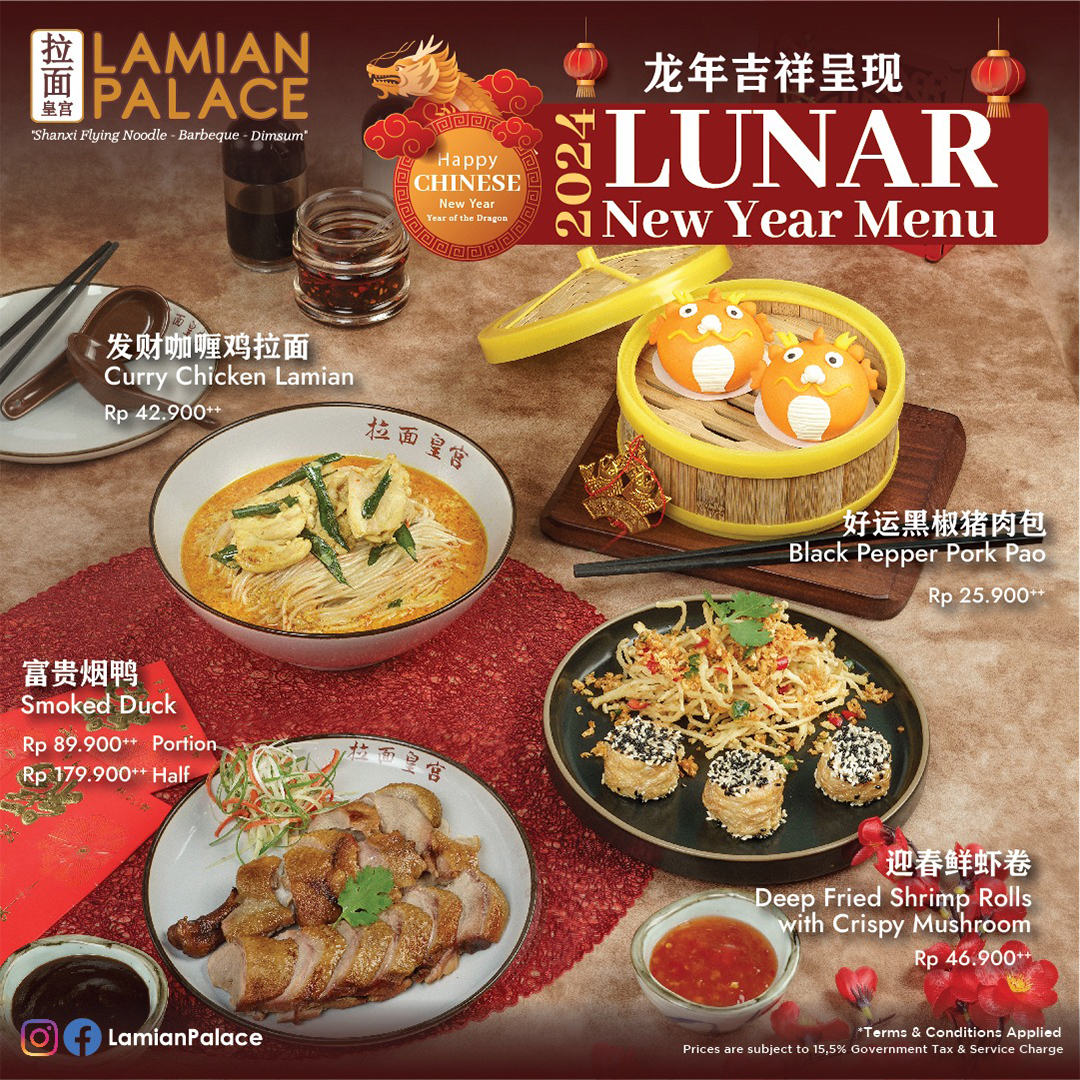 Lamian Palace Lunar New Year Menu
