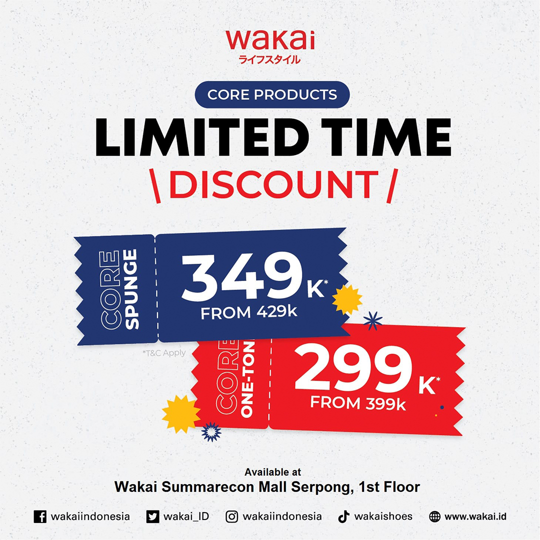 Wakai Limited Time Discount