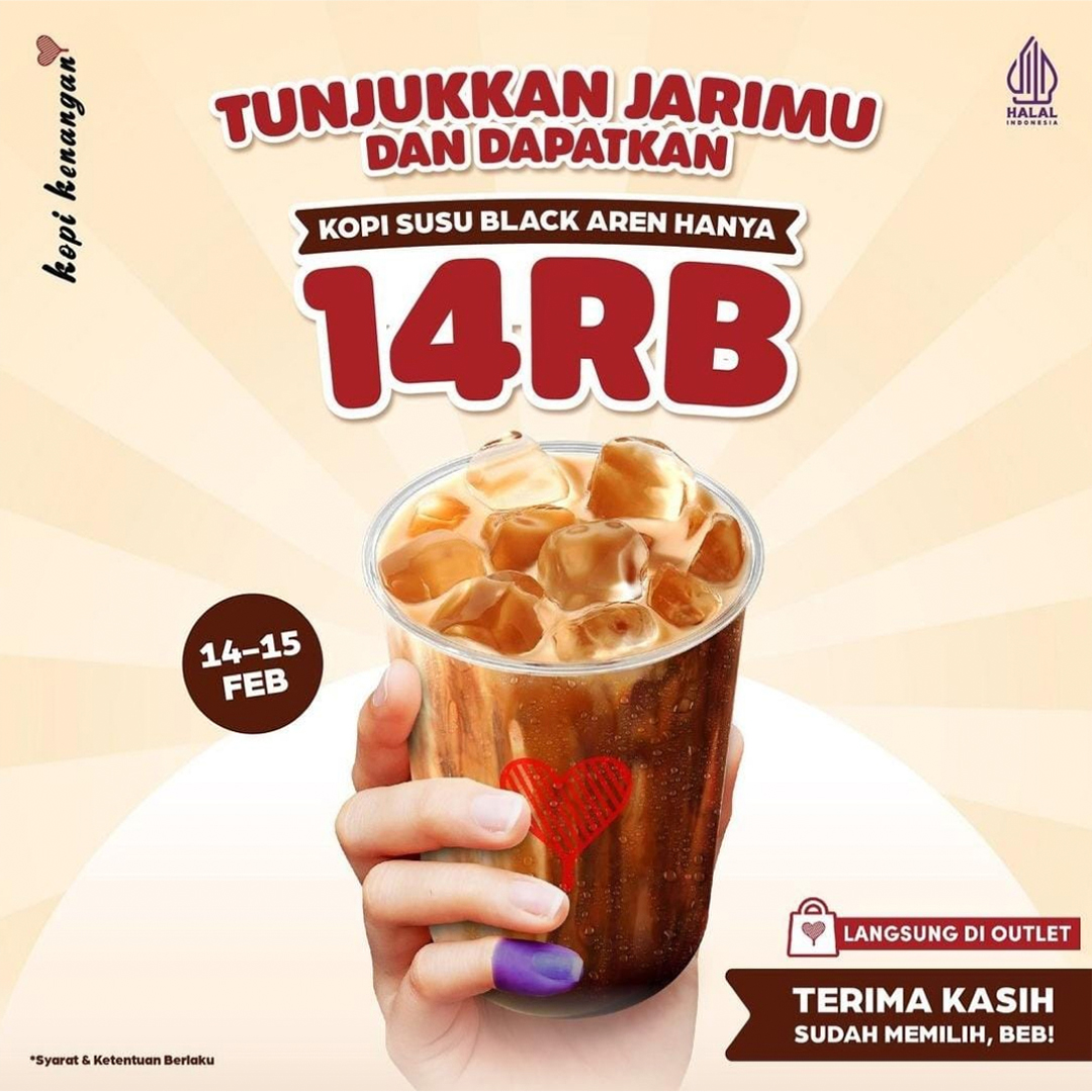 Kopi Kenangan Kopi Susu Black Aren Hanya 14 RB