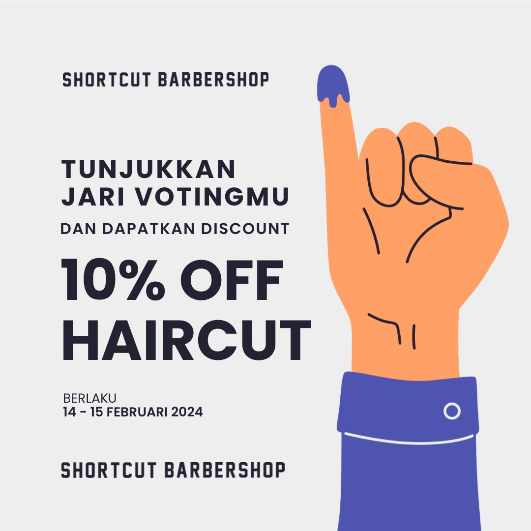 Shortcut Barbershop Tujukkan Jari Votingmu