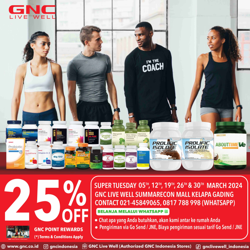GNC Live Well Discount 25% OFF