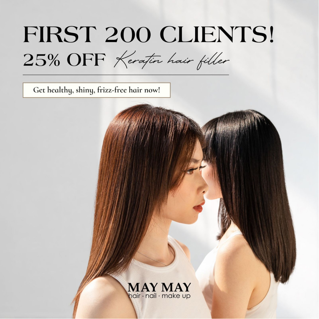May May Salon First 200 Clients! 25% Off