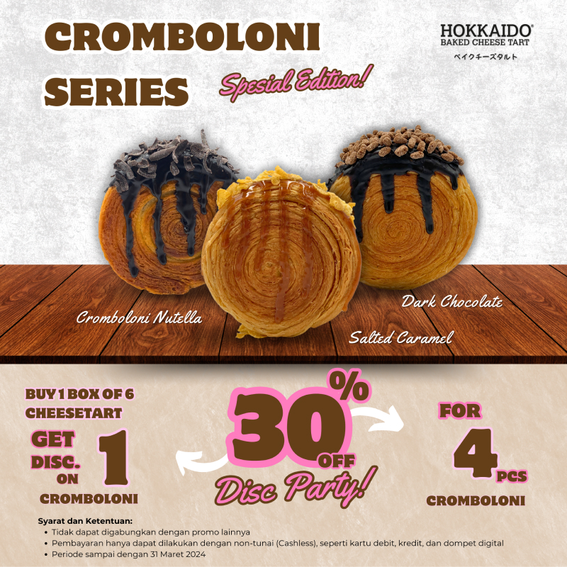Hokkaido Baked Cheese Tart Cromboloni Series Special Edition!