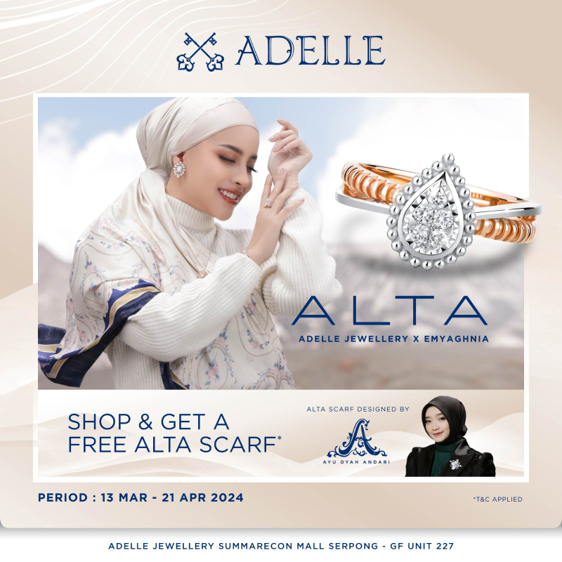 Adelle Jewellery Shop & Get a Free Alta Scarf