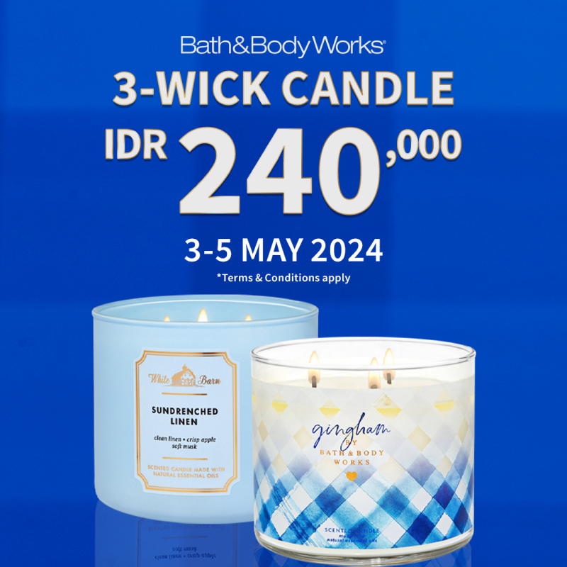 Bath & Body Works 3-Wick Candle IDR 240.000