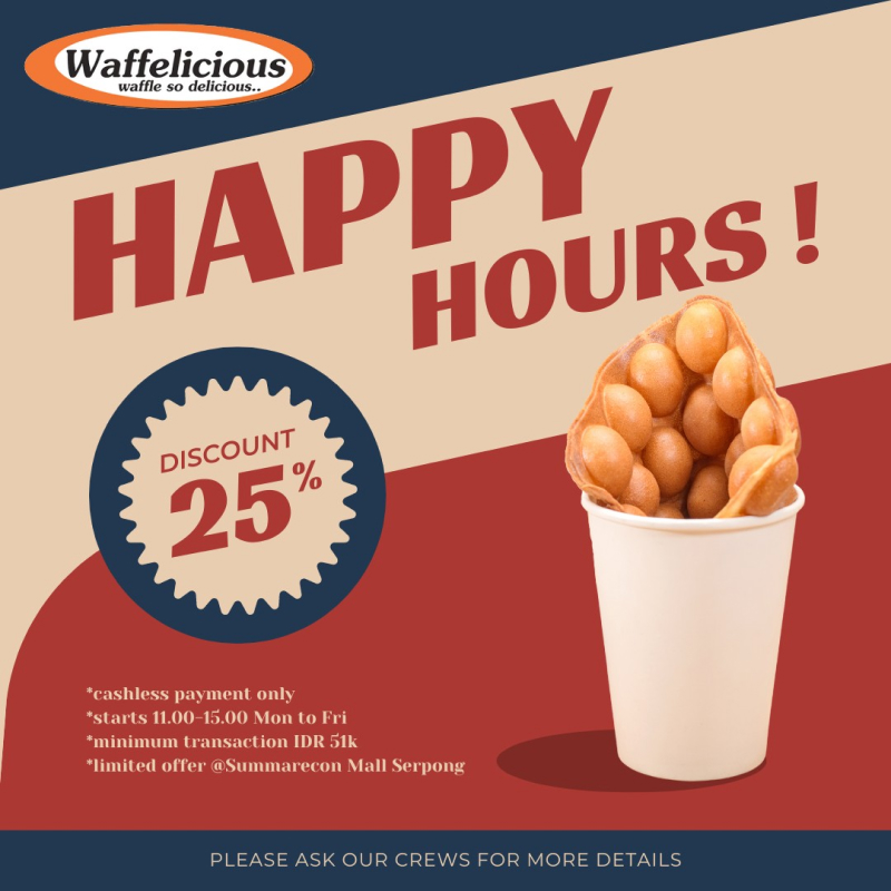Waffelicious  Happy Hours!