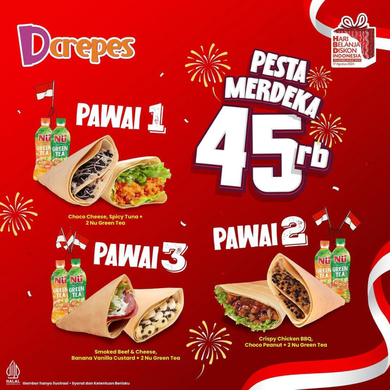 D`Crepes Pesta Merdeka 45rb