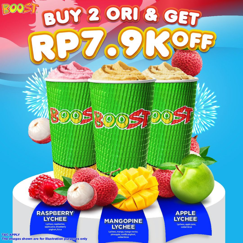 Thumb BOOST Juice Bar Buy 2 Ori & Get Rp 7.9K Off