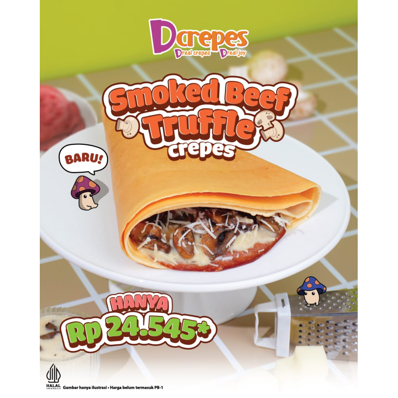 Smoked Beef Truffle Crepes