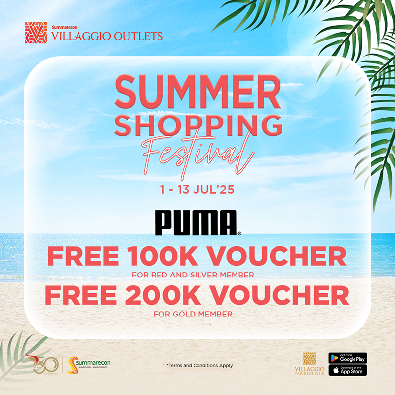 Puma  Free 100K Voucher For Red & Silver Member Free 200K Voucher For Gold Member