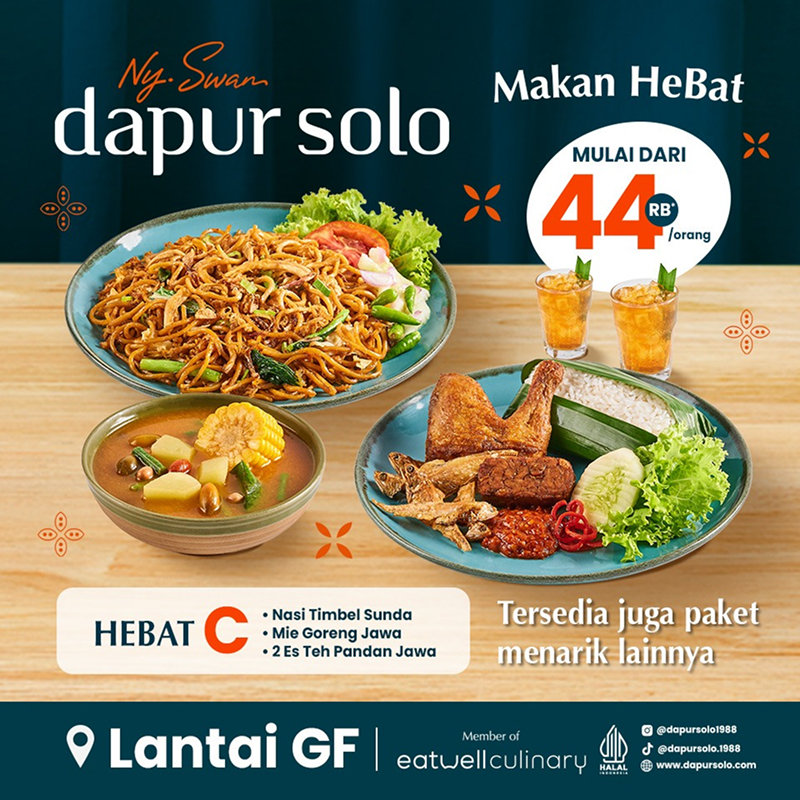 Dapur Solo Makan Hebat Mulai dari 44rb / Orang